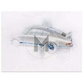 Product image for 1973 Porsche 911 RS | REVS ART | Art Print