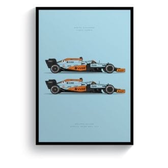 Product image for McLaren Monaco Edition | MCL35M 2021 Formula 1 Car | Art Print