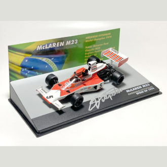 Product image for Emerson Fittipaldi signed 1/43 McLaren M23