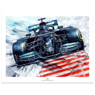 Product image for Lewis Hamilton | Mercedes-AMG F1 | John Ketchell | Limited Edition Print