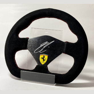 Product image for Kimi Räikkönen signed Racing style Ferrari Steering Wheel
