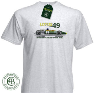 Product image for Official Licensed 1967 Lotus 49 Jim Clark T-Shirt
