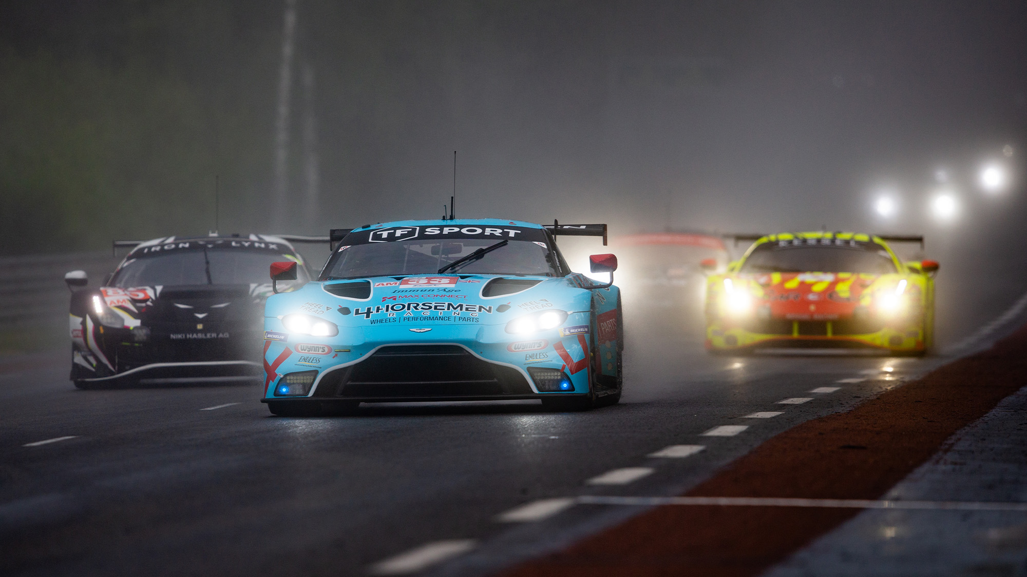 GTE Am battle at 2021 Le Mans 24 Hours
