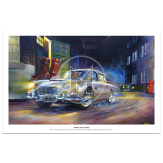 Product image for Barreling Along | James Bond - Aston Martin | Paul Dove | Limited Edition Print
