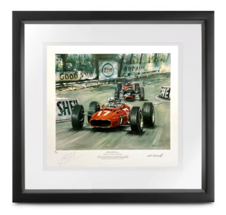 Product image for Surtees signed Ferrari World Champion print by McConnell
