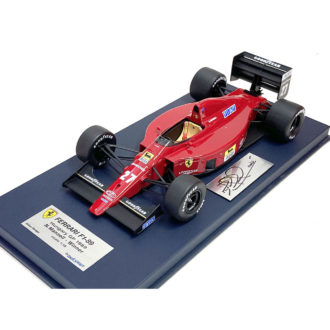 Product image for Nigel Mansell signed 1/18 Ferrari F1-89