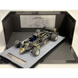 Product image for Nigel Mansell signed 1/18 Lotus 91, 1982 British GP