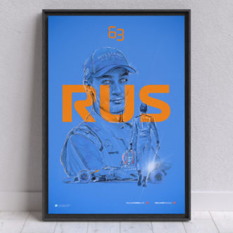 Product image for George Russell Poster Williams Racing F1 – Alternate Version