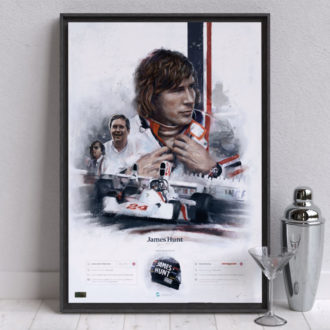 Product image for James Hunt, Hesketh Racing Formula 1 Wall Art - Limited edition of 100
