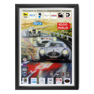 Product image for Stirling Moss signed original 1997 Mille Miglia poster
