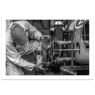 Product image for Brake Change | Goodwood Revival | Photograph | By Lou Boileau | Limited Edition Print