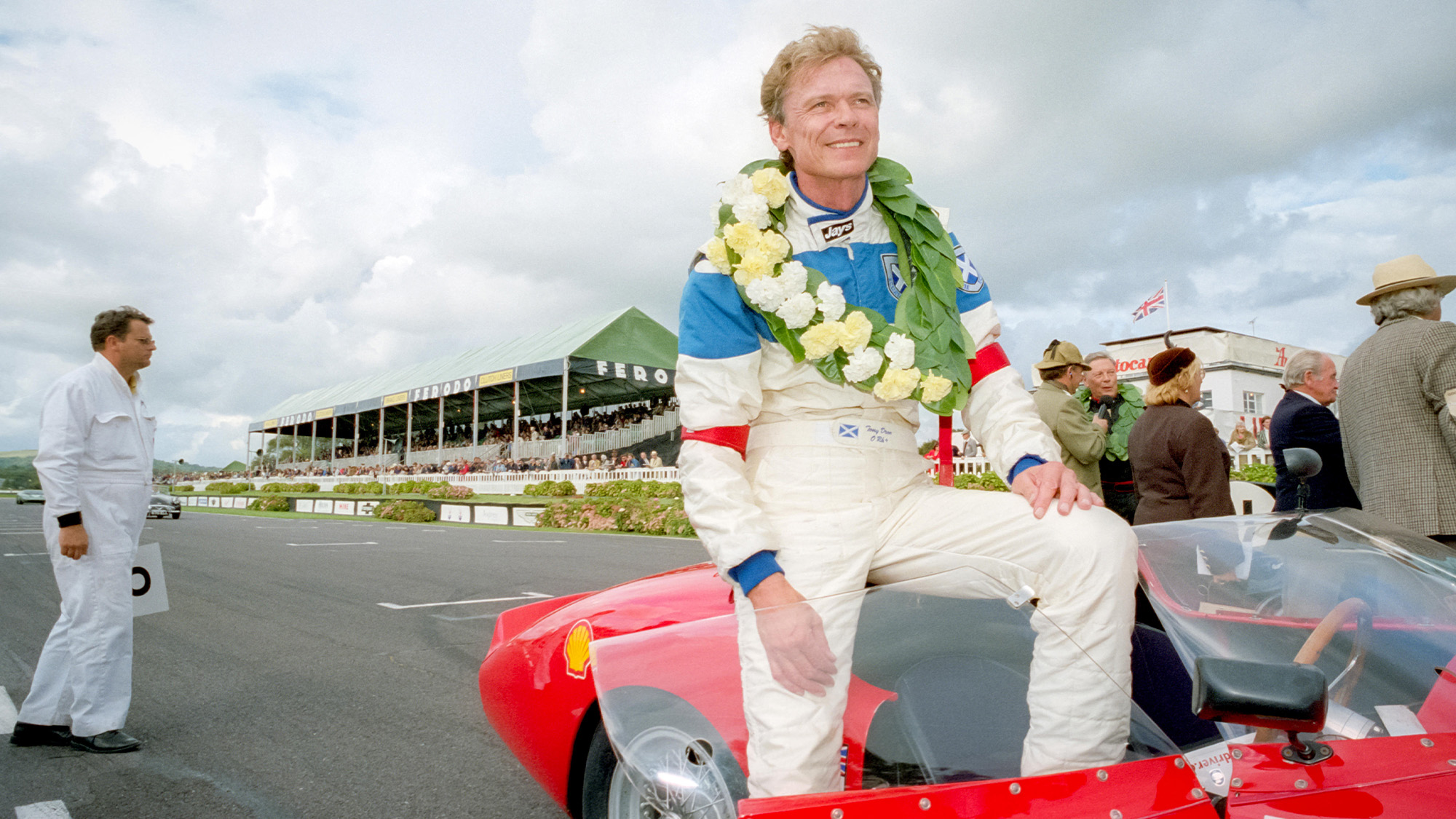 Tony Dron at the 2002 Goodwood Revival grid