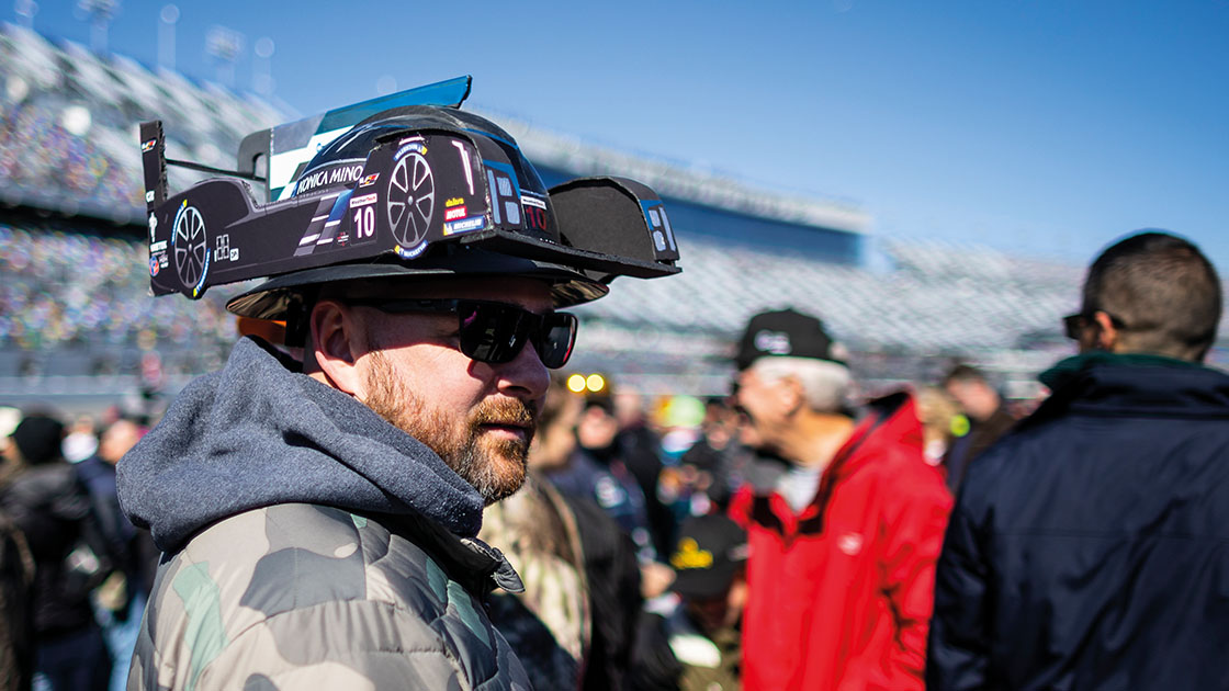 Wayne Taylor fan at 2022 Daytona 24