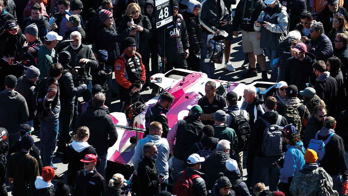 A Wayne Taylor Racing fan at the Daytona 24 Hours