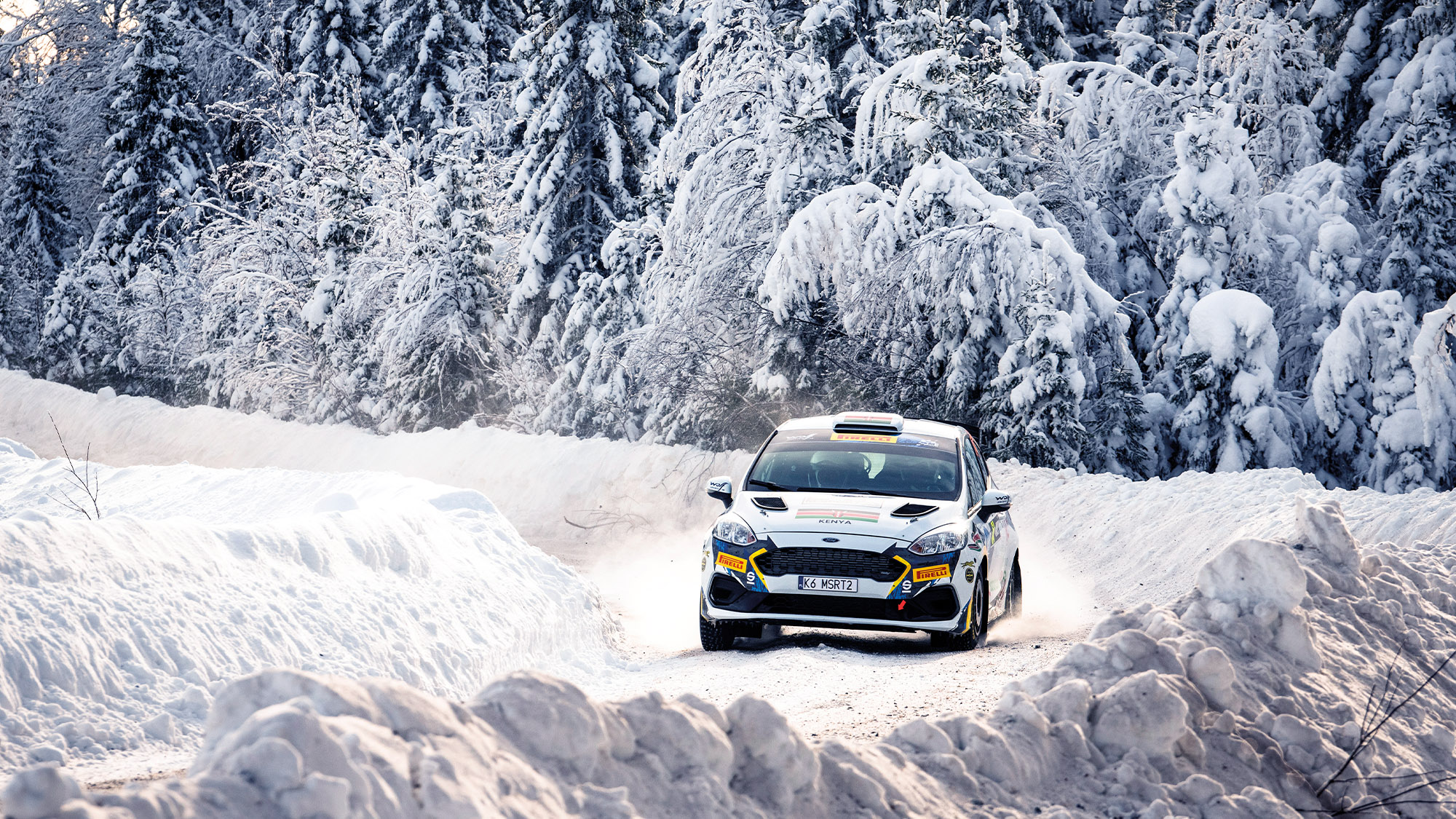 Kimathi Ford Fiesta in snow