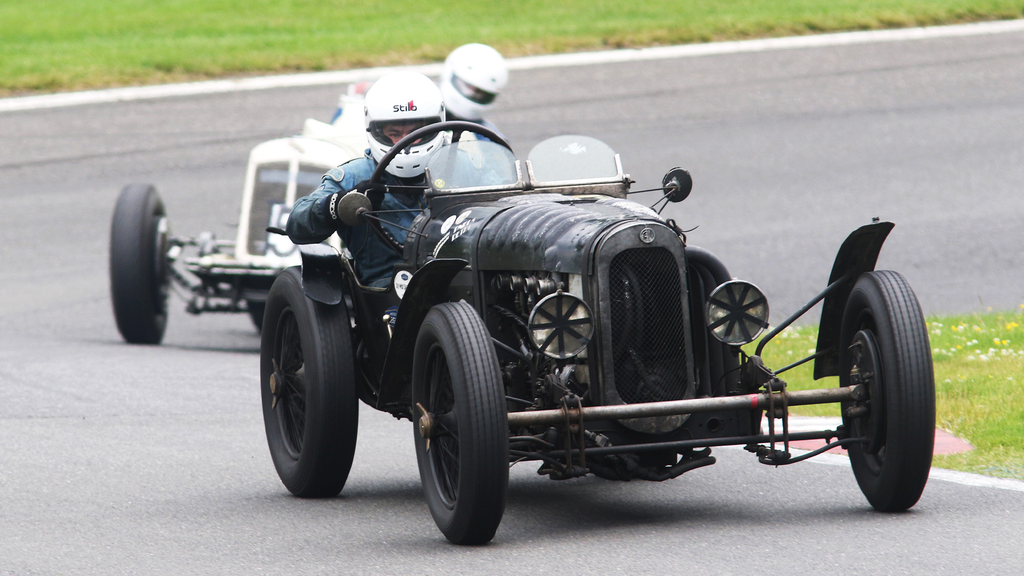Ben Maeers in historic car race