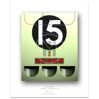 Product image for 1962 Ferrari 250 GTO (Innes Ireland / Goodwood) | Simon Owen | Limited Edition print